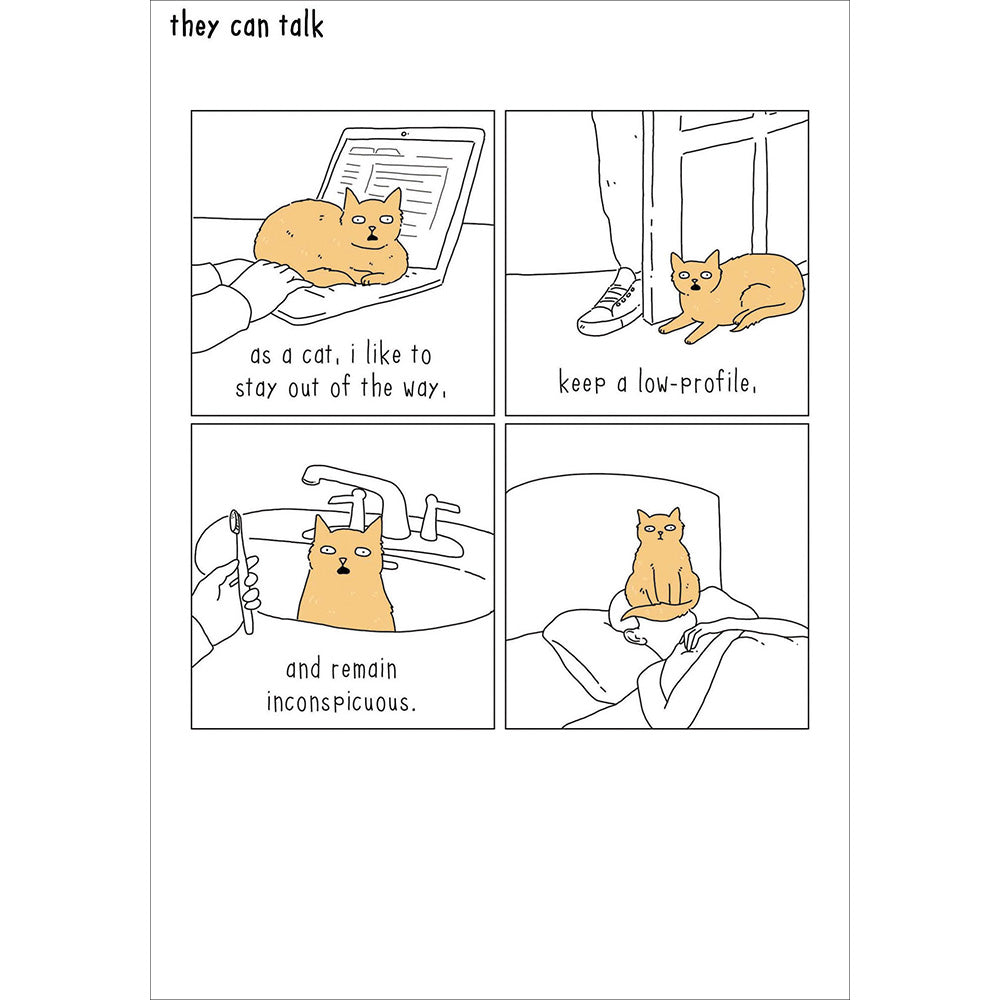 Inconspicuous Funny Cat Card from Penny Black