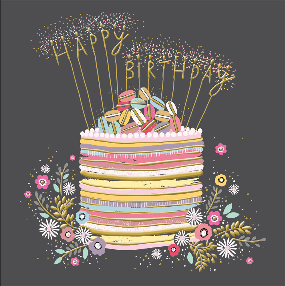 Rainbow Cake Stack Birthday Card from Penny Black