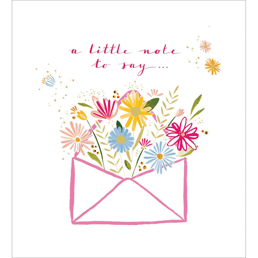 Little Note to Say Floral Envelope Card from Penny Black