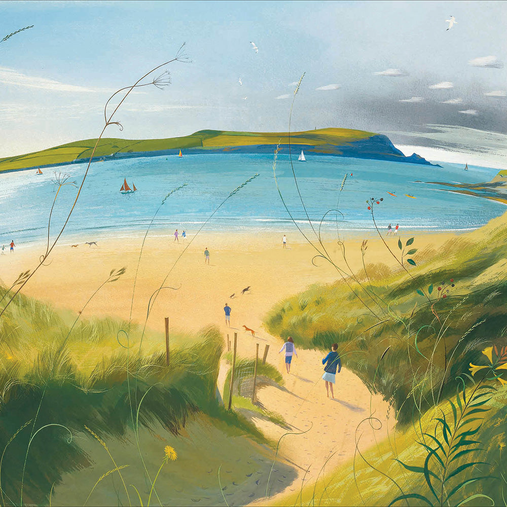Down To The Beach Art Card from Penny Black