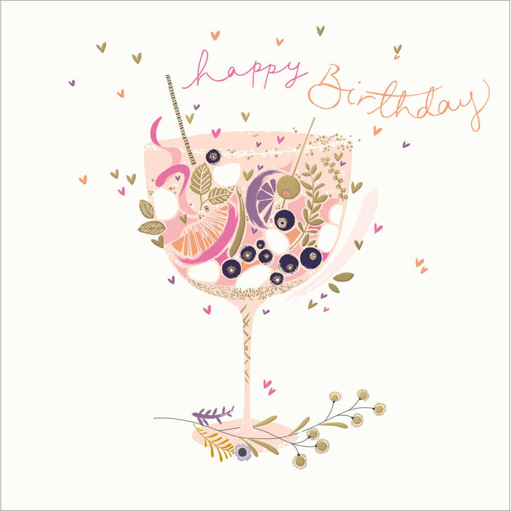 Gin & Tonic Glass Birthday Card from Penny Black