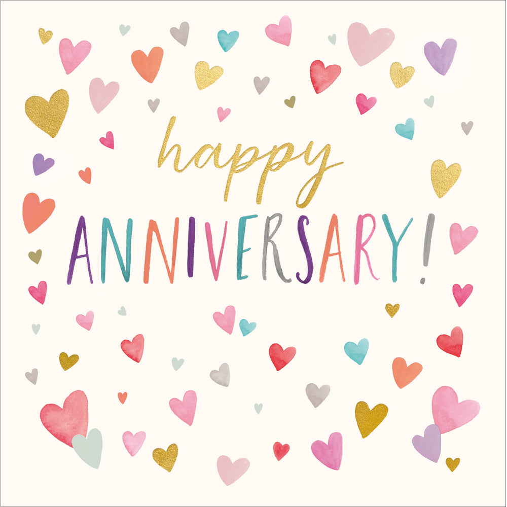 Pastel Lovehearts Anniversary Card from Penny Black