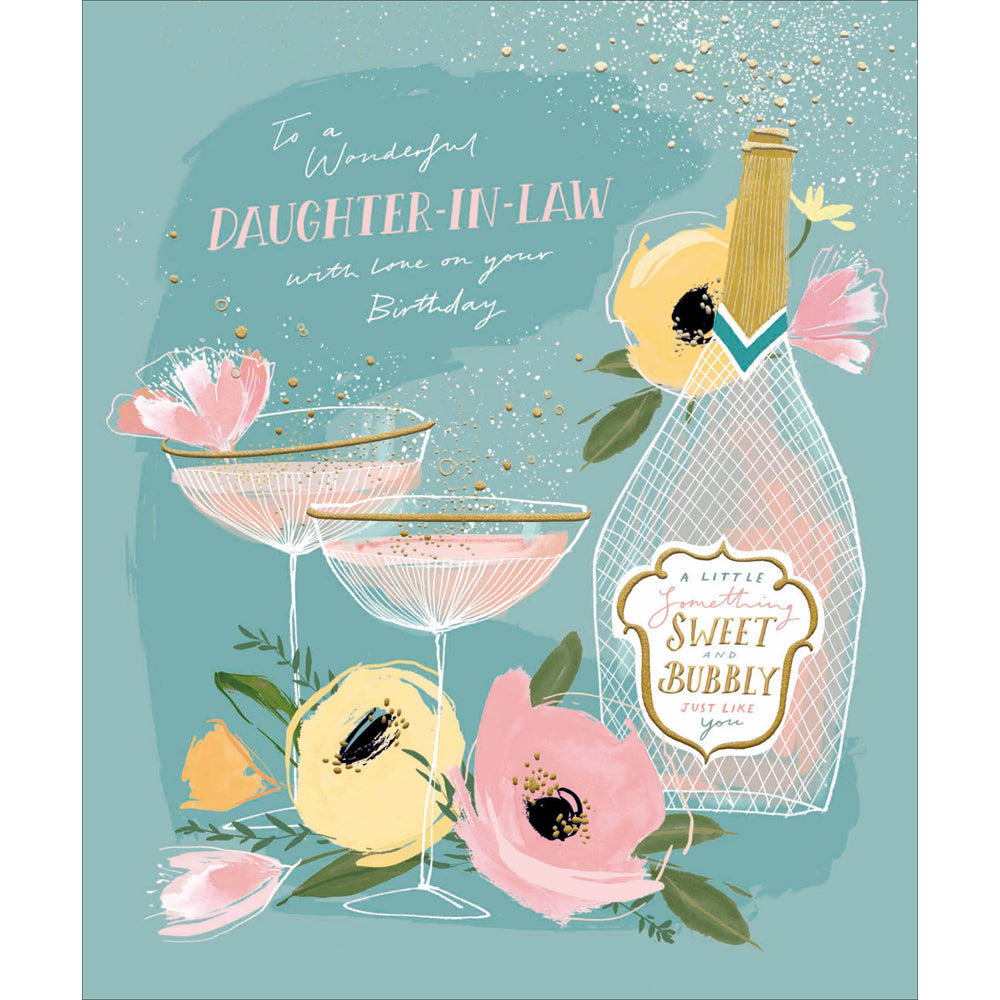 Sweet & Bubbly Daughter-in-Law Birthday Card from Penny Black