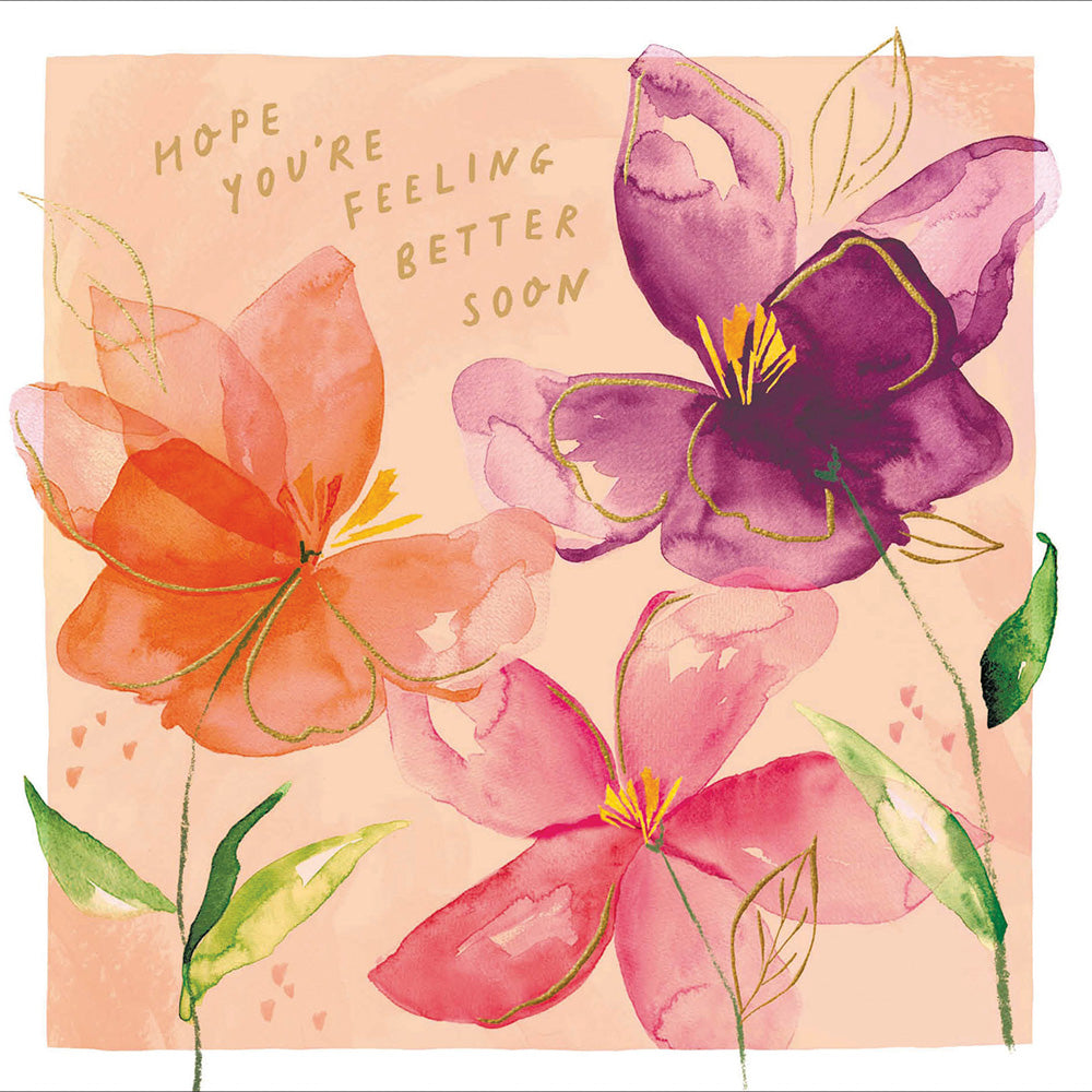 Feeling Better Soon Iris Get Well Card from Penny Black