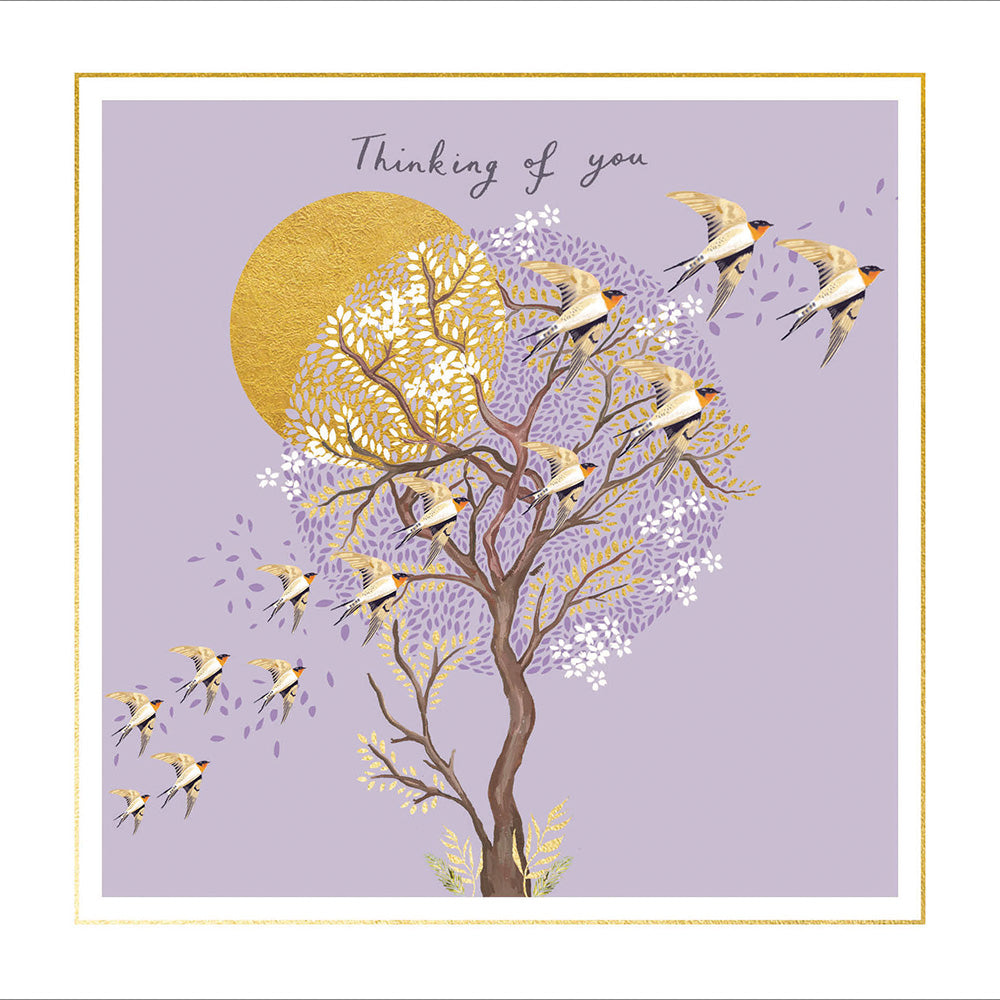 Swallows Thinking of You Card from Penny Black