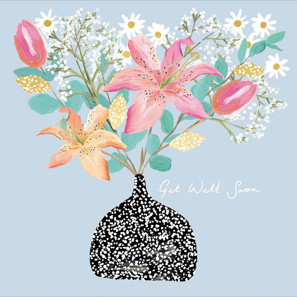 Lily Vase Get Well Card from Penny Black