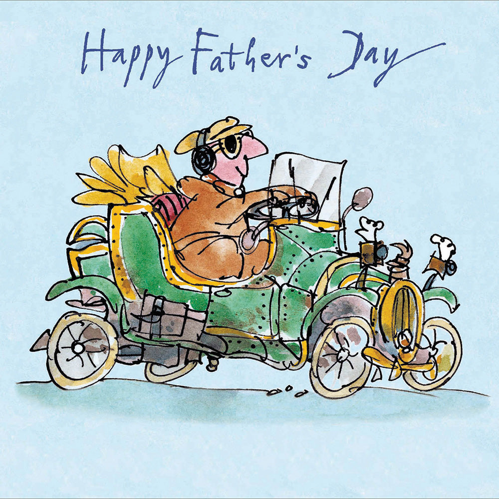 Classic Car Day Out Quentin Blake Father's Day Card from Penny Black