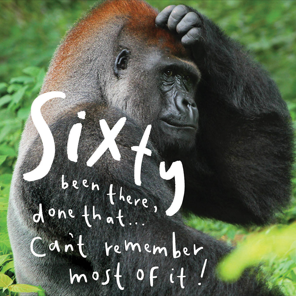 Sixty Been There Funny Photographic Birthday Card from Penny Black