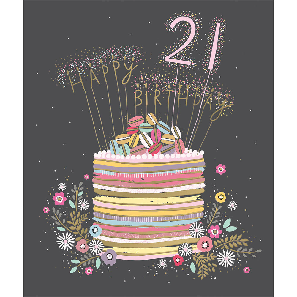 21st Celebration Cake Birthday Card from Penny Black