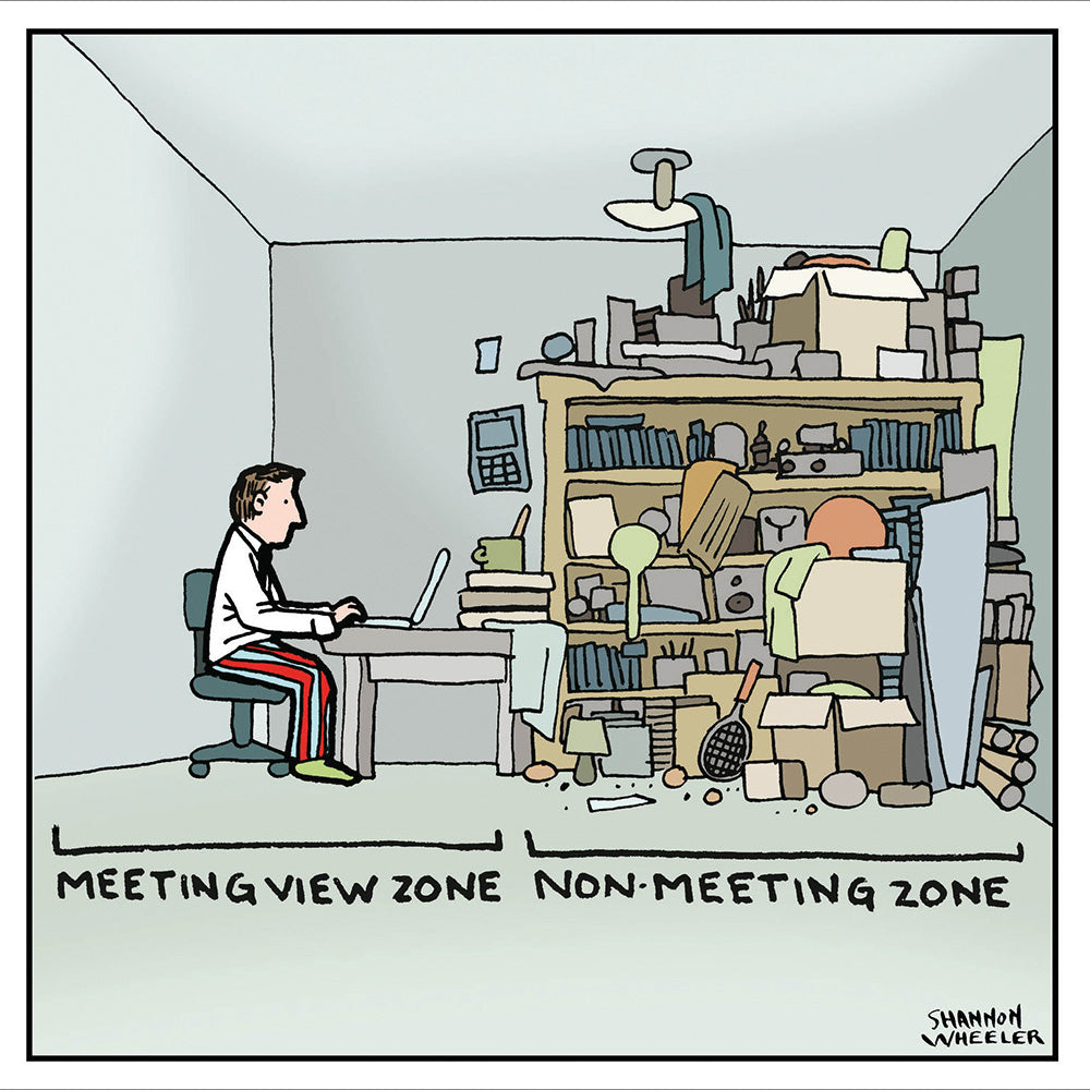 Zoom Meeting View Zone Funny Card from Penny Black