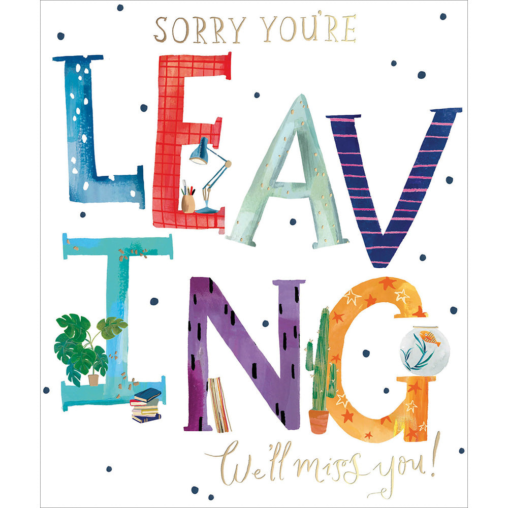 Sorry You're Leaving Miss You Card from Penny Black