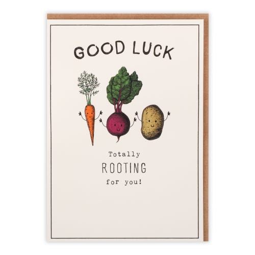 Totally Rooting For You Good Luck Card - Penny Black