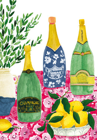 Fizz Bottle Celebration Table Art Card from Penny Black