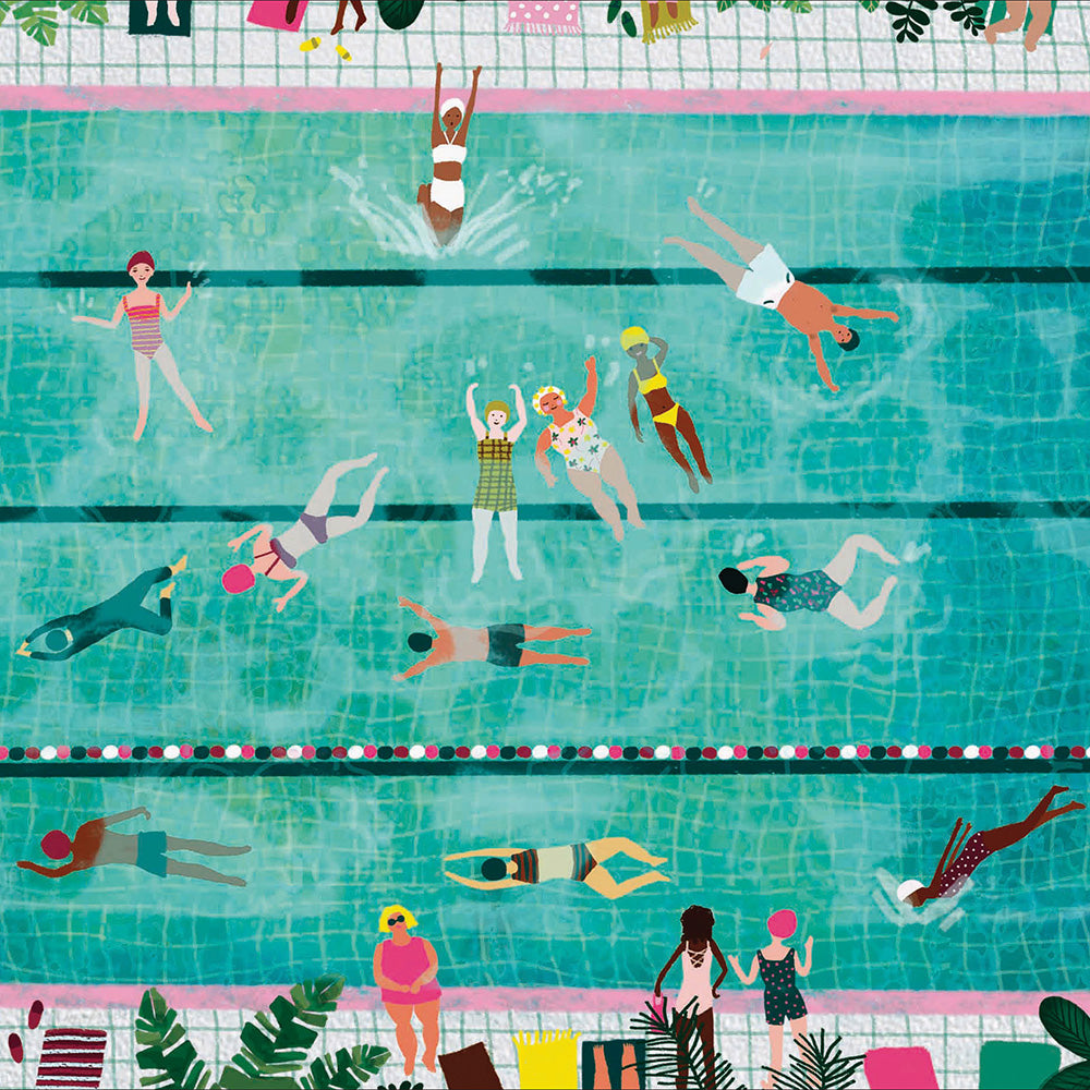 Poolside Pals Art Card from Penny Black