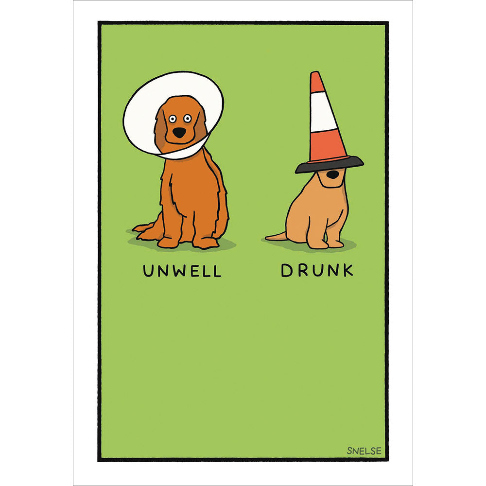 Dog Cones Funny Card from Penny Black