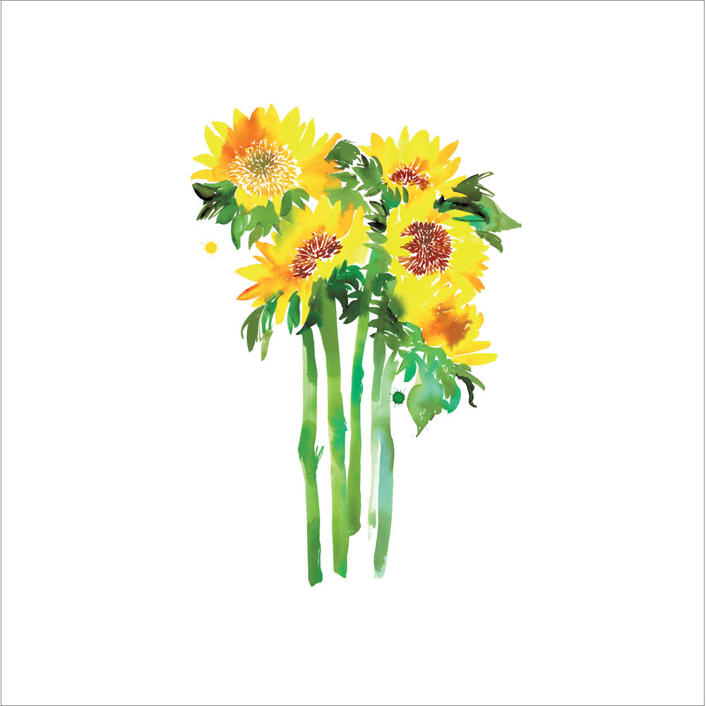 Sunflower Bunch Art Card from Penny Black