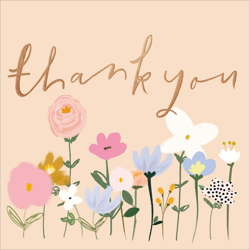 Flower Bed Thank You Card from Penny Black