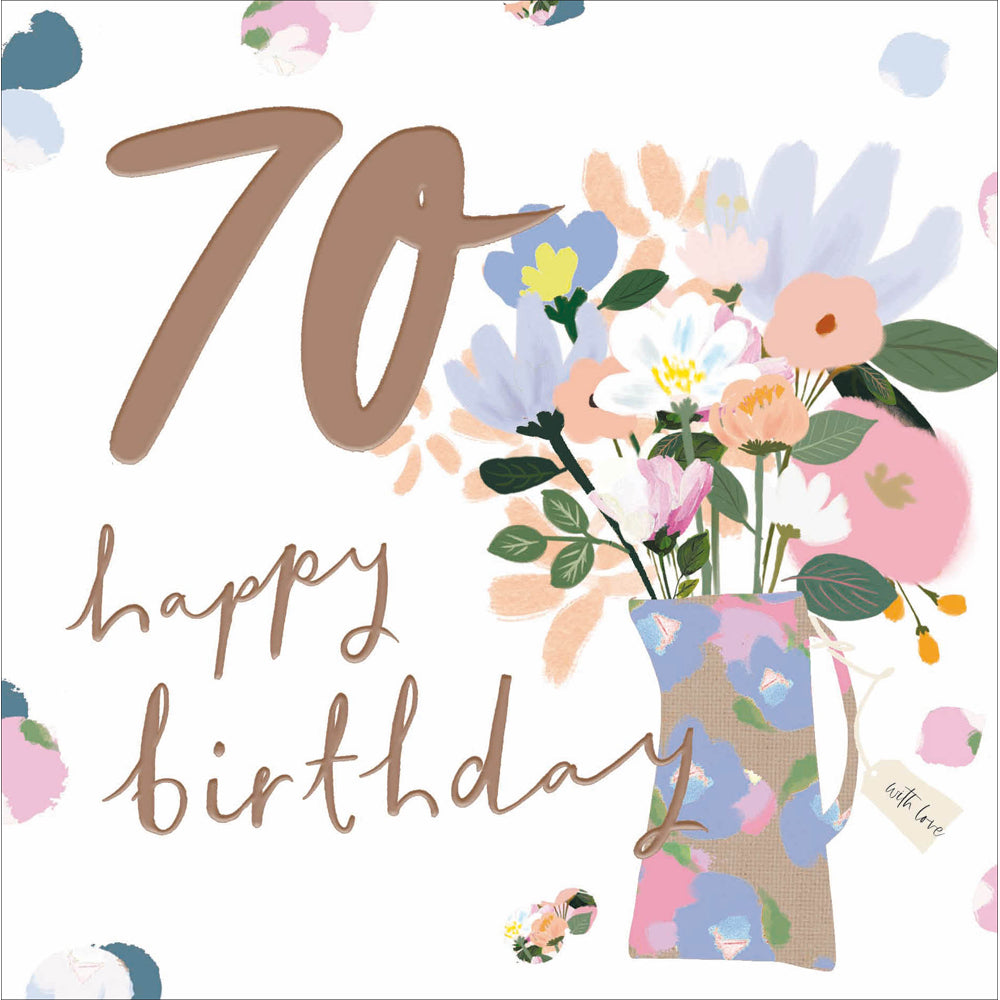 Colour Splash 70 Birthday Card from Penny Black