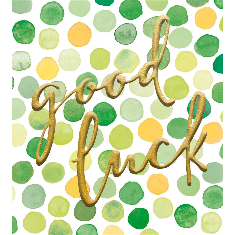 Colourful Spots Good Luck Card from Penny Black