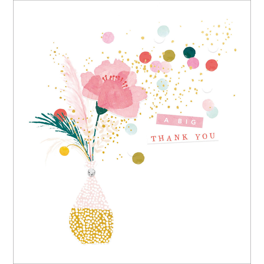 Floral Confetti Embellished Thank You Card from Penny Black