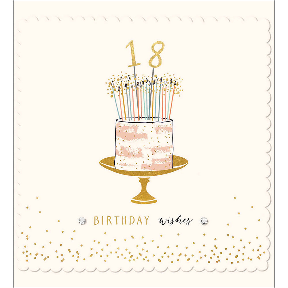 Scalloped 18 Embellished Birthday Card from Penny Black