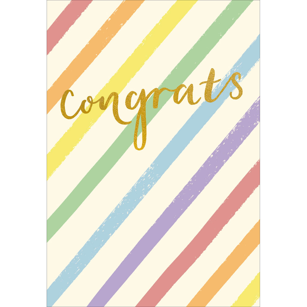 Rainbow Congrats Card from Penny Black
