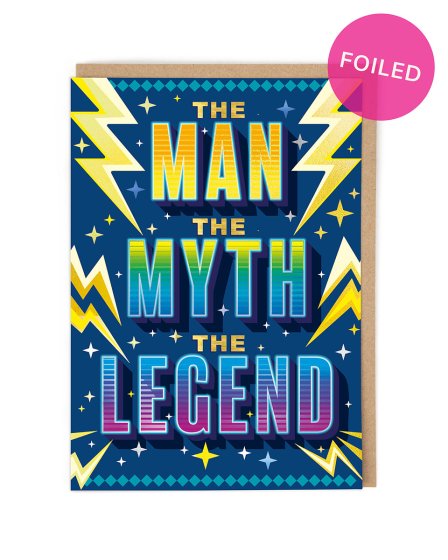 Man Myth Legend Funny Card