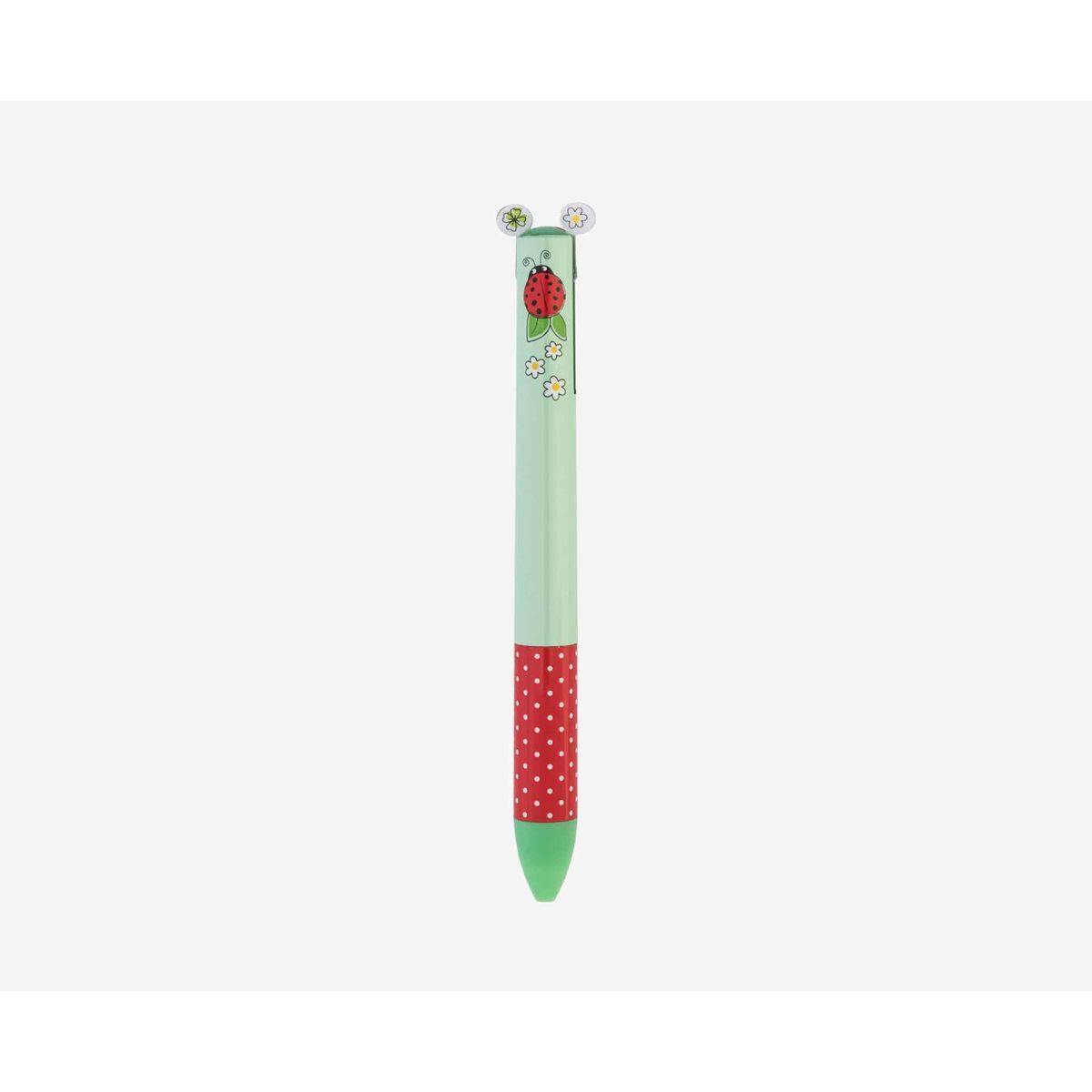 Click &amp; Clack Cute Two Colour Pen - Penny Black