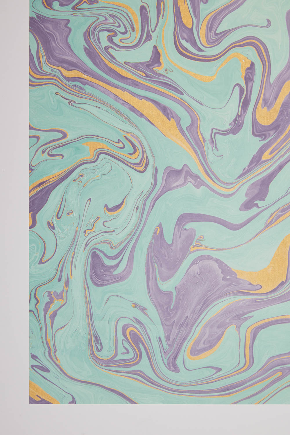 Free Spirit Dreamy Lilac Hand Marbled Wrapping Paper Sheet
