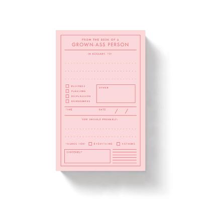 Grown-ass Person Memo Pad from Penny Black