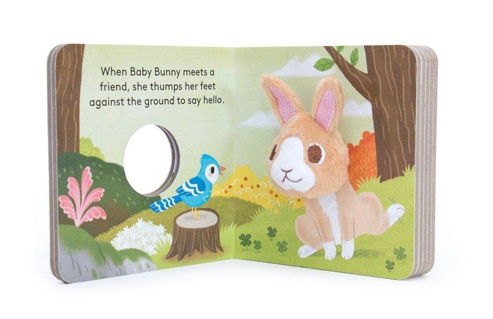Baby Bunny Finger Puppet Book - Penny Black