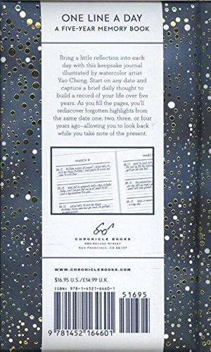 One Line a Day Celestial Journal - Penny Black