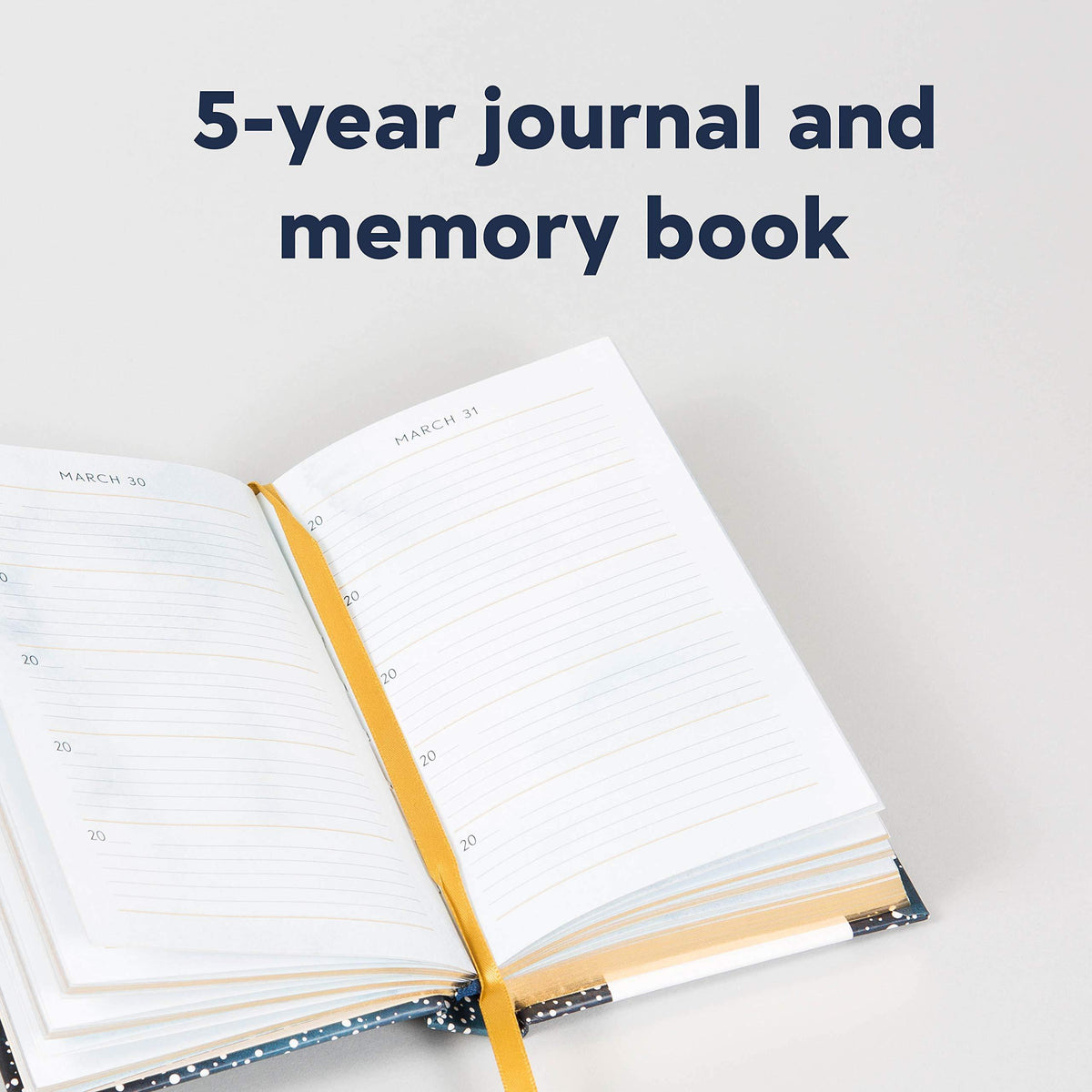 One Line a Day Celestial Journal - Penny Black