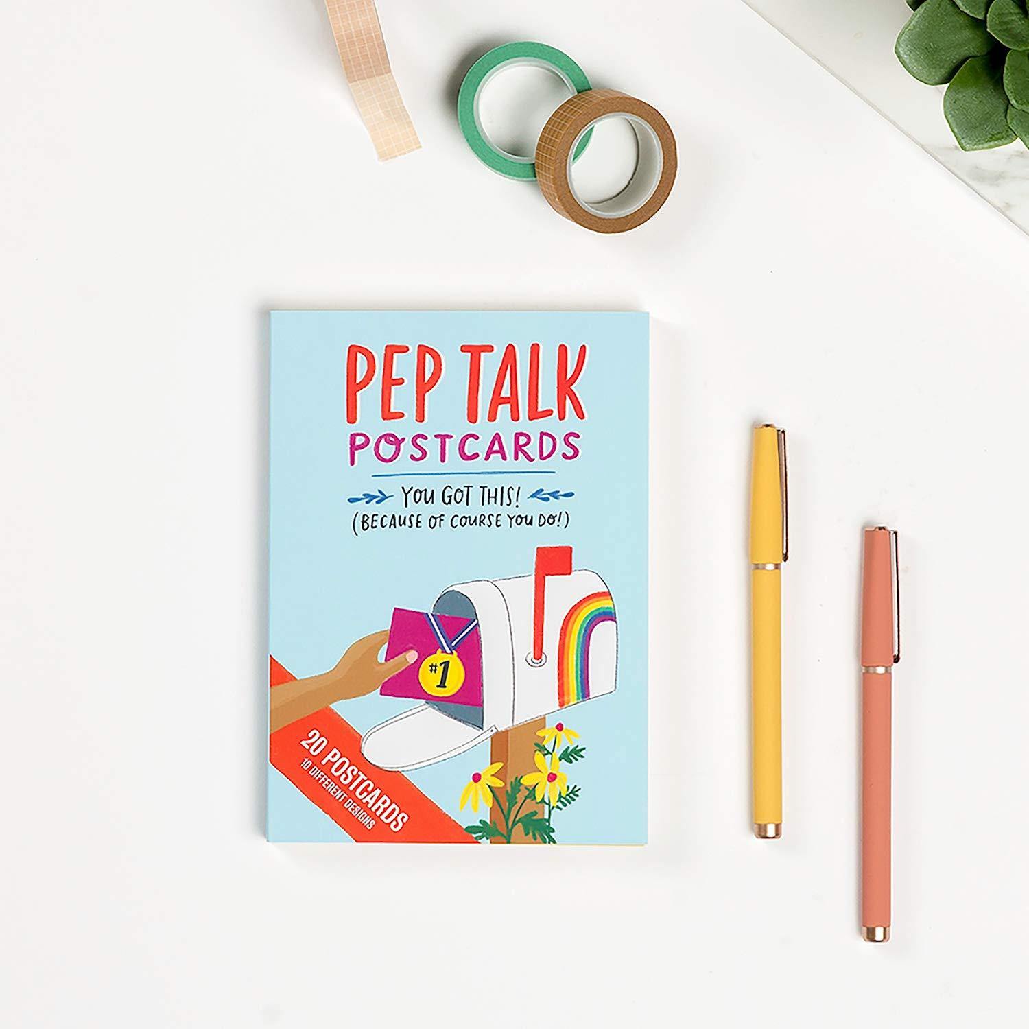 Emily McDowell & Friends Pep Talk Postcard Book - Penny Black