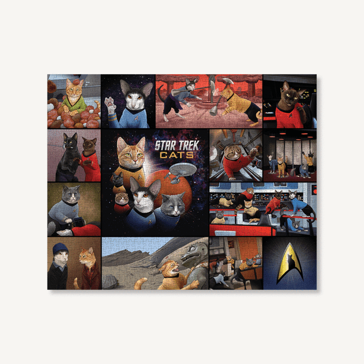 Star Trek Cats 1000 Pieces Jigsaw Puzzle - Penny Black