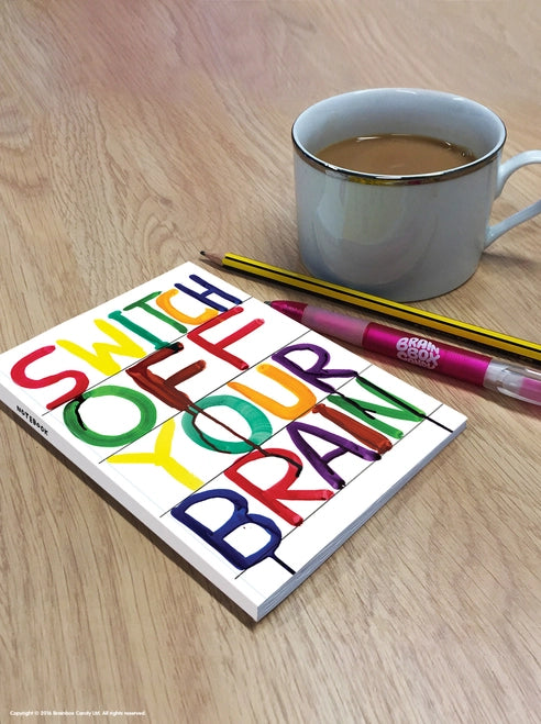 Switch Off Your Brain David Shrigley A6 Notebook