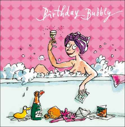 Birthday Bubbly Quentin Blake Card - Penny Black