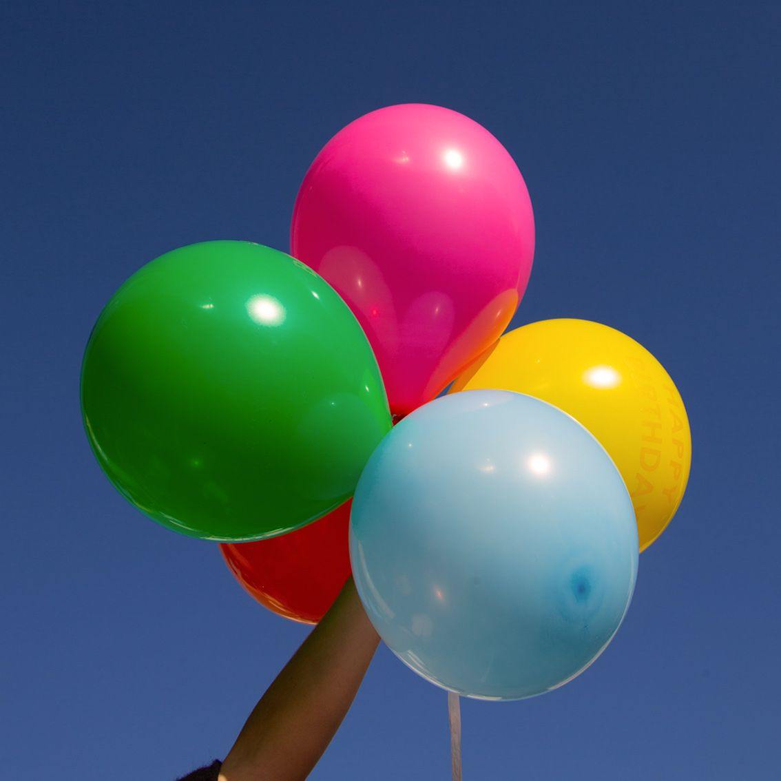 Rainbow Happy Birthday Latex Balloons Set - Penny Black