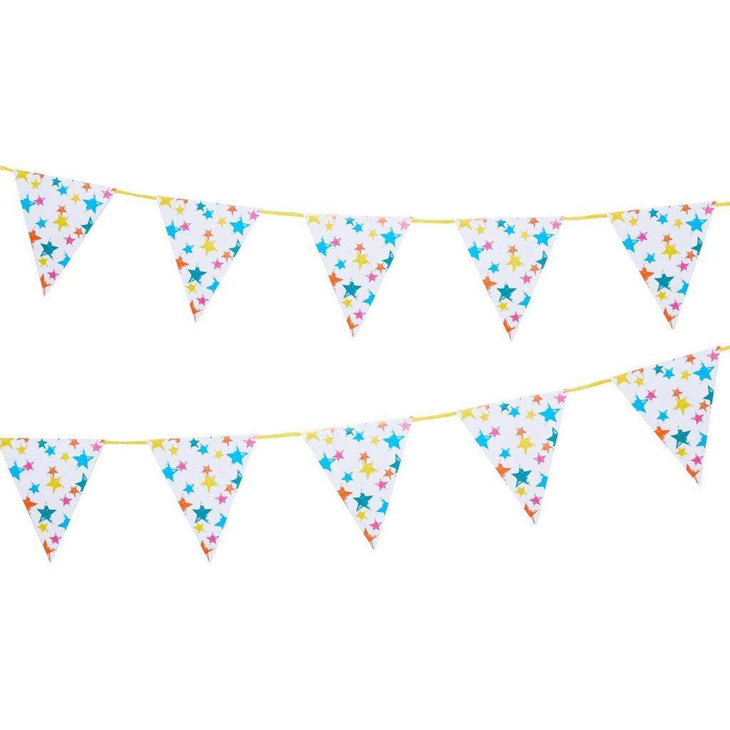 Birthday Brights Rainbow Star Paper Bunting - Penny Black