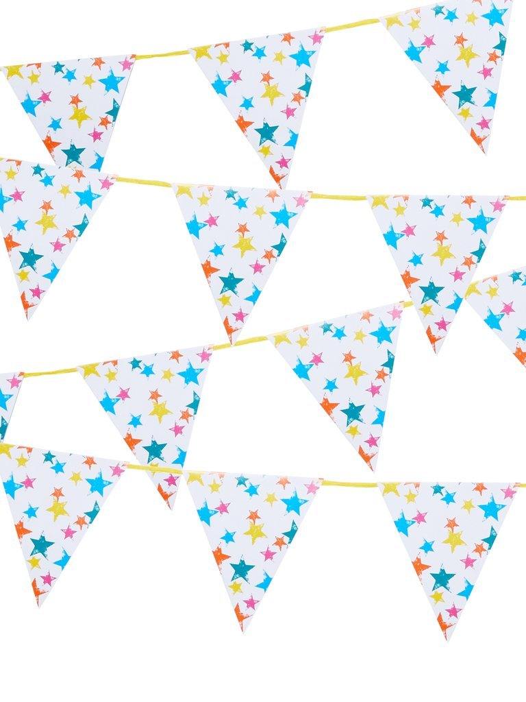Birthday Brights Rainbow Star Paper Bunting - Penny Black