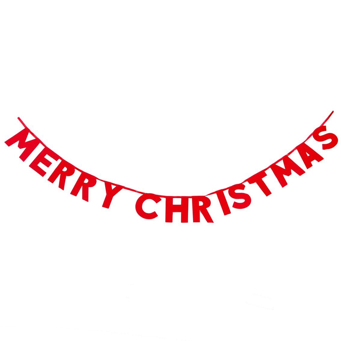 Nutcracker Merry Christmas Glitter Garland 2m