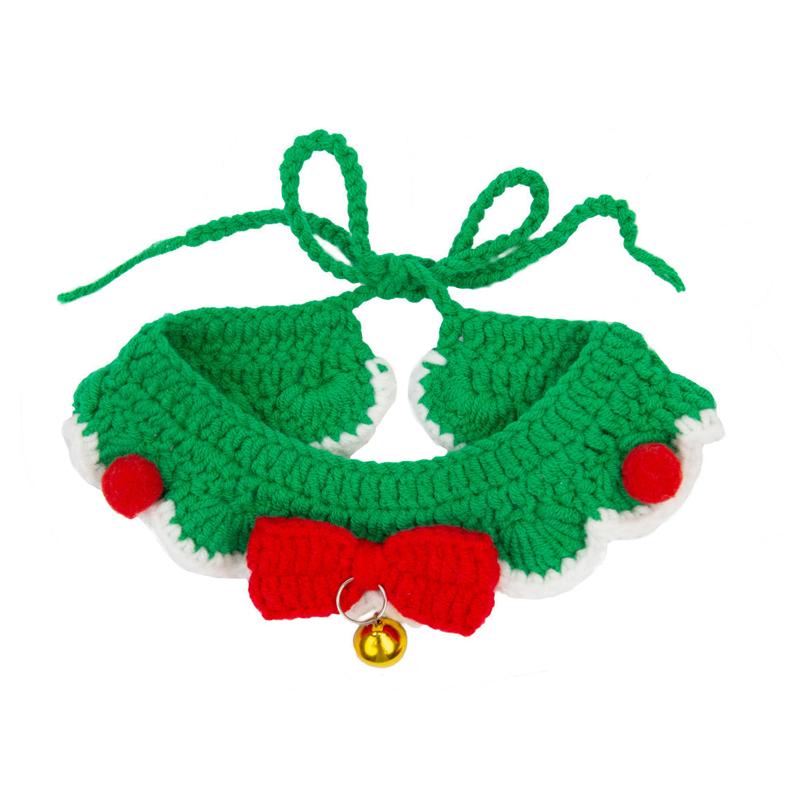 Festive Crochet Dog Collar by penny black out of packaging
