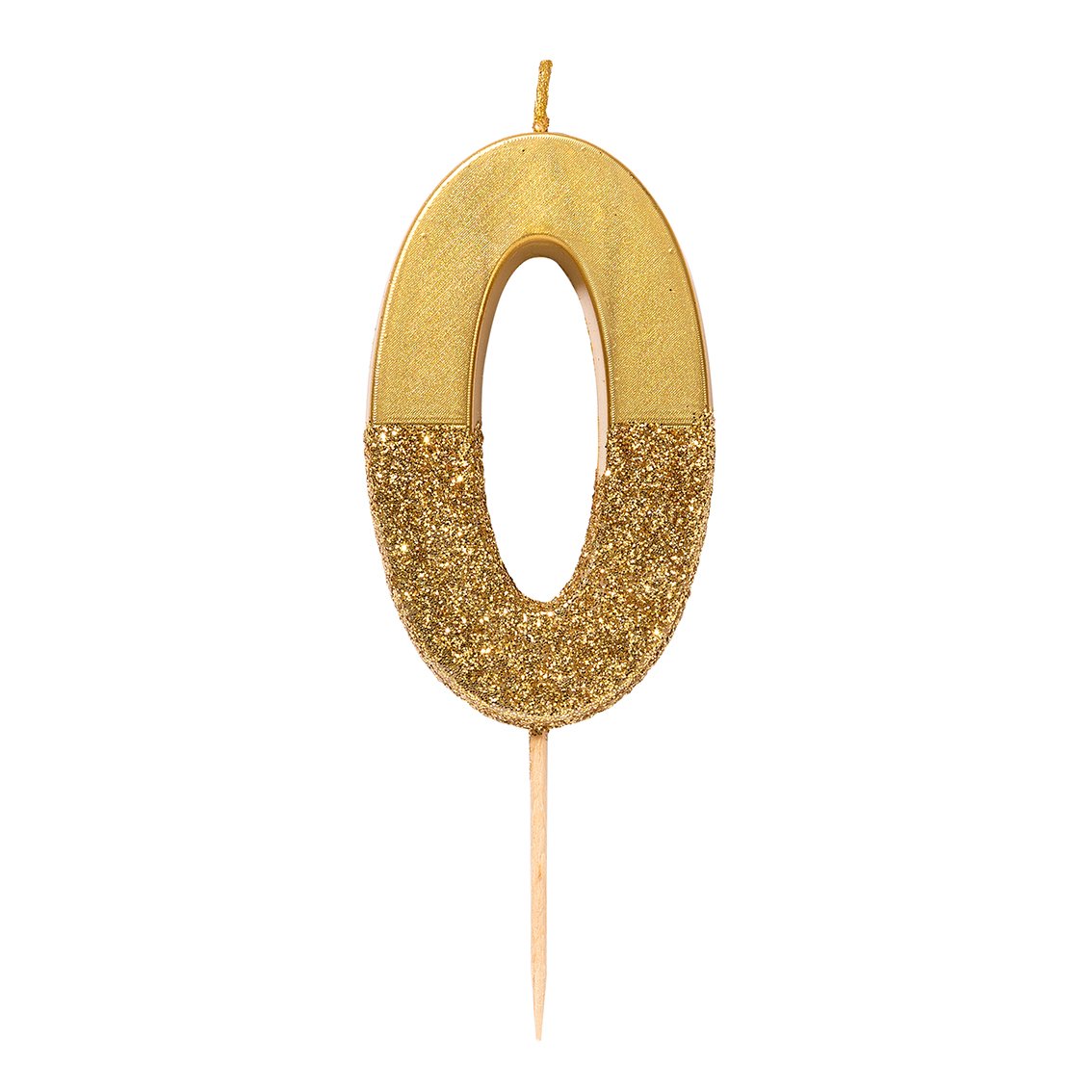 Gold Glitter Number Candle - Penny Black
