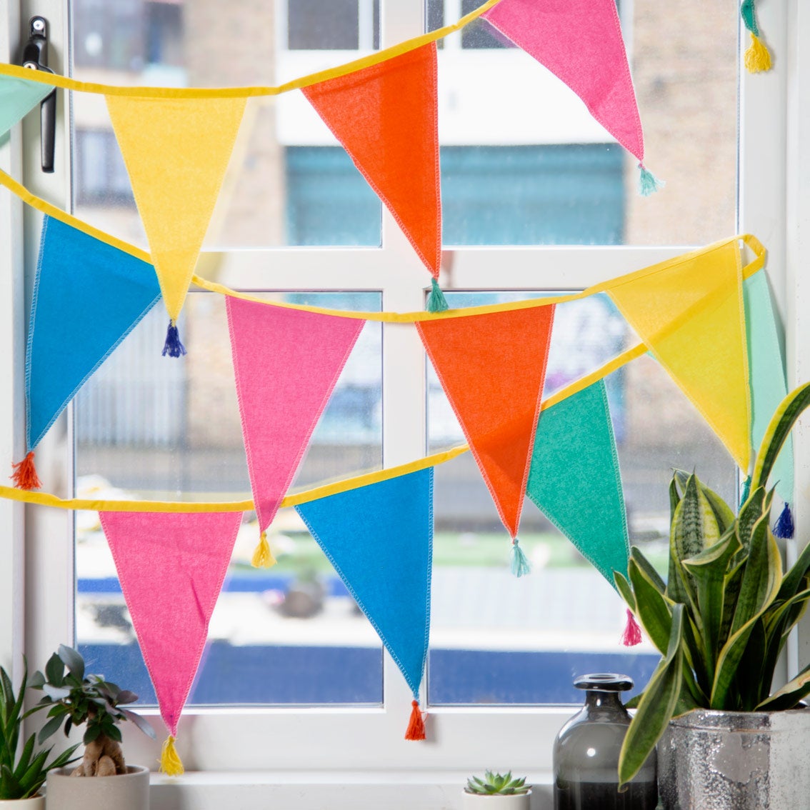 Eco-Friendly Reusable Rainbow Bunting