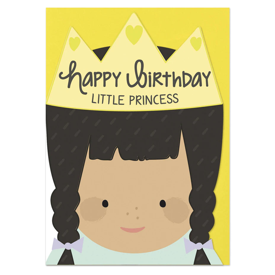 Little Princess Cut Out Birthday Card