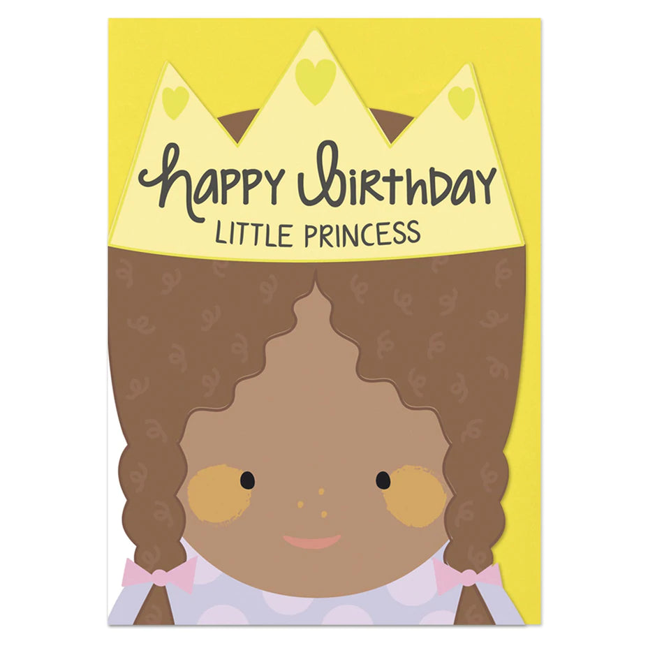 Little Princess Cut Out Birthday Card