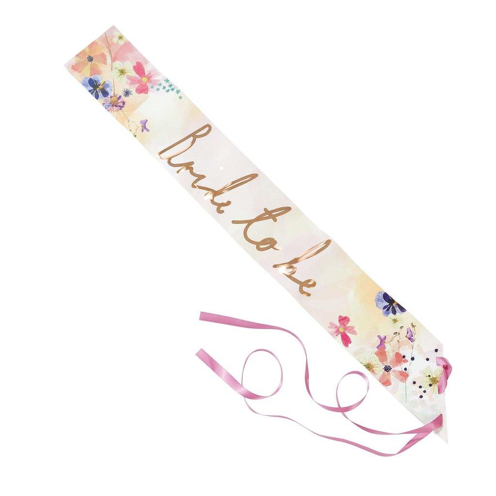 Bride To Be Party Sash - Penny Black