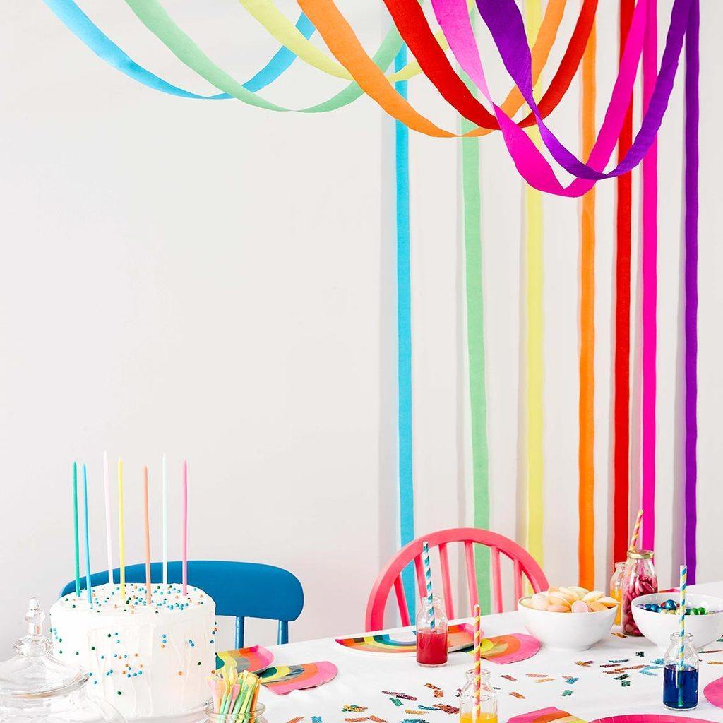 Birthday Brights Rainbow Paper Streamers - Penny Black