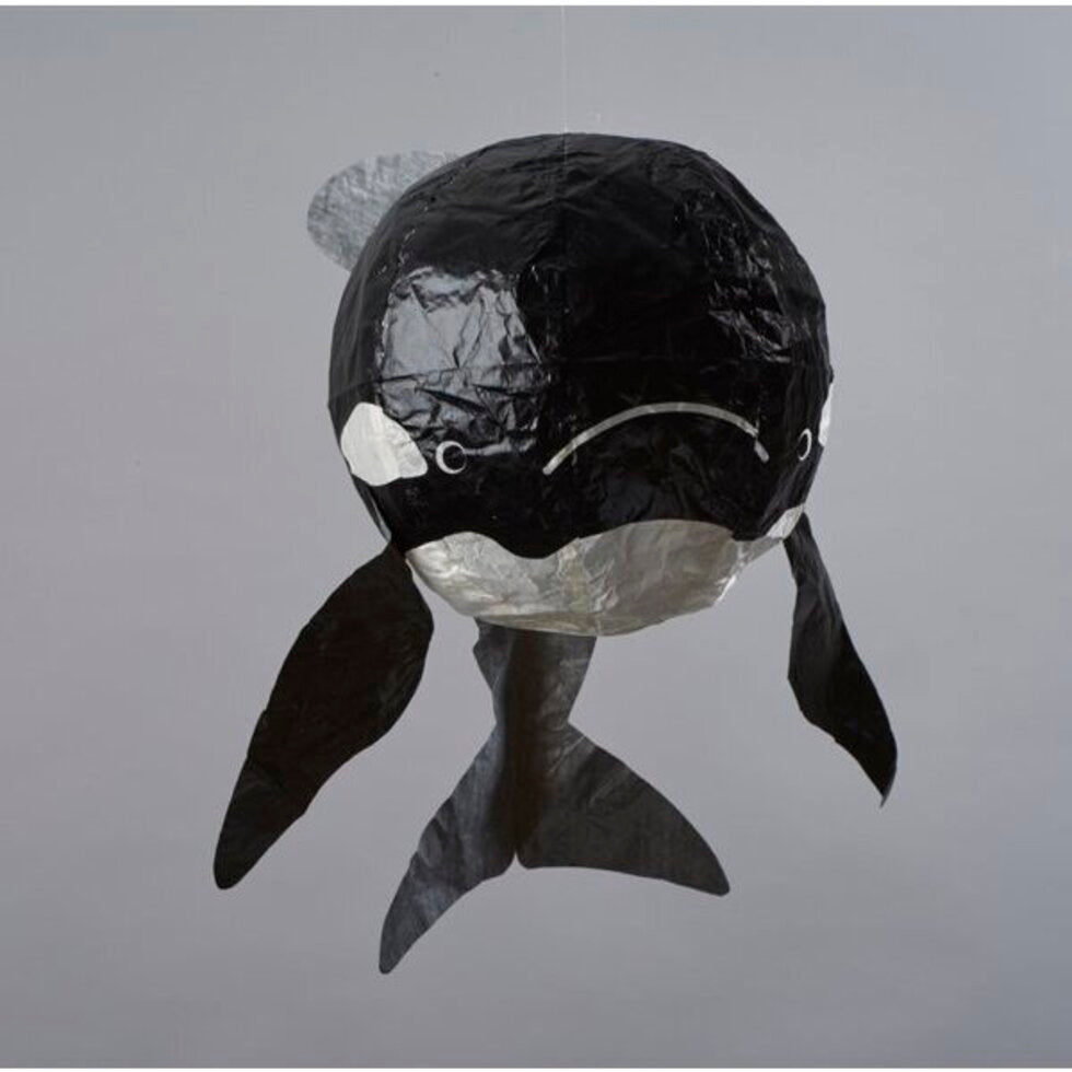 Japanese Paper Balloon - Black Whale by penny black