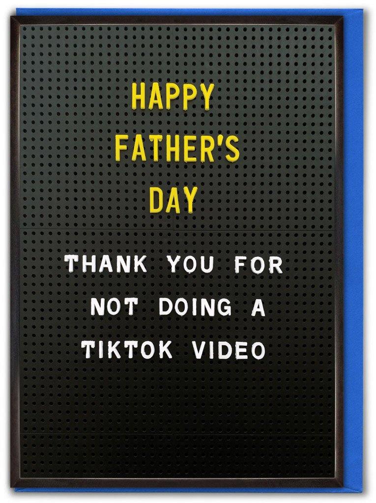 TikTok Video Fathers Day Card - Penny Black